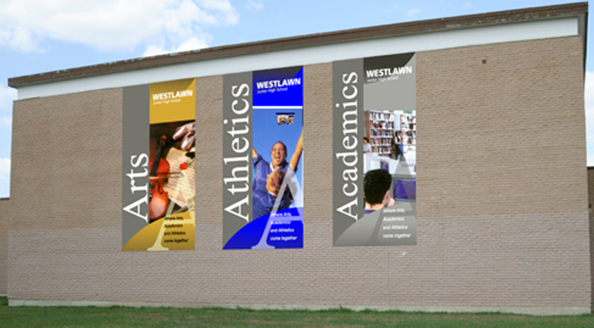 Westlawn Exterior Banners